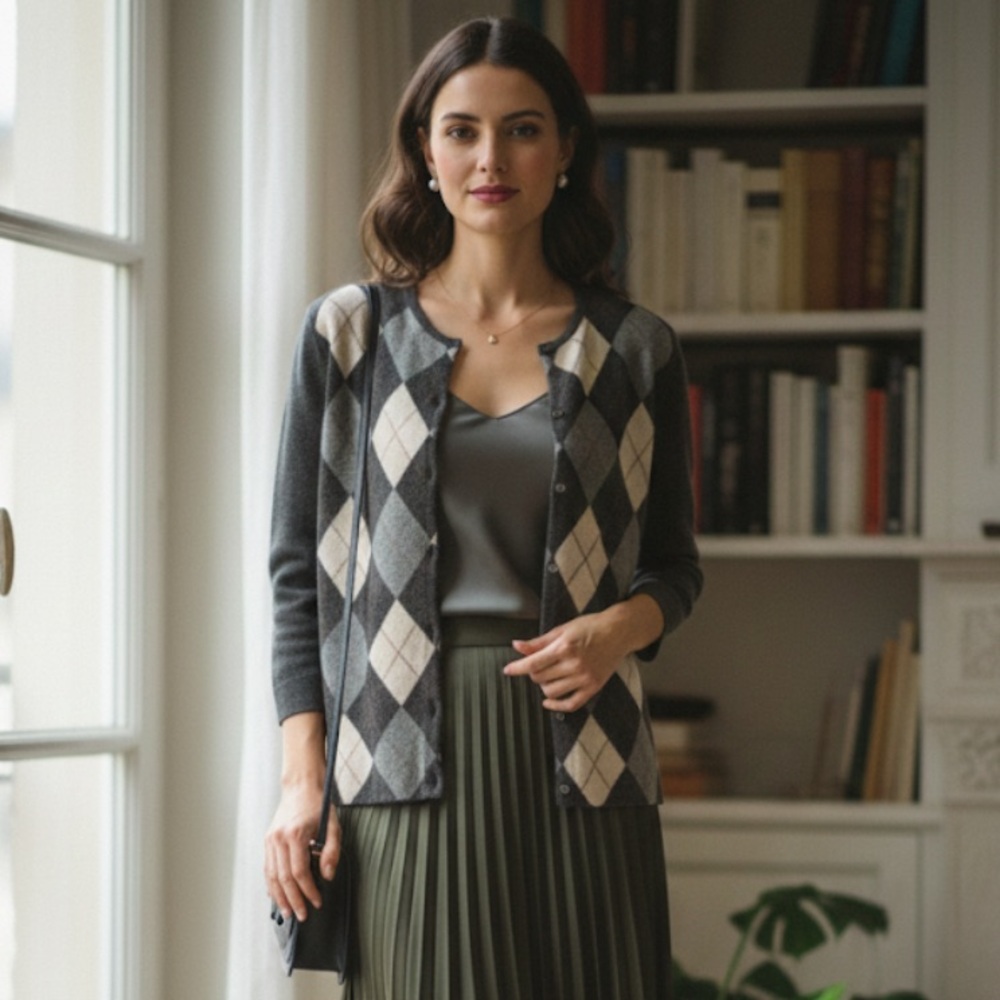 Marina Luna Gray Cashmere‎ Sweater size L